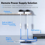 URELEGAN PoE to USB-C Power Converter, IP65 Weatherproof