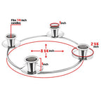 Elite Screens ECP/266 Silver Advent Wreath Candle Holder
