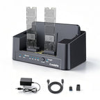 Coolpie 5-in-1 SSD Cloner Dock with Wireless HDMI Transmitter Kit