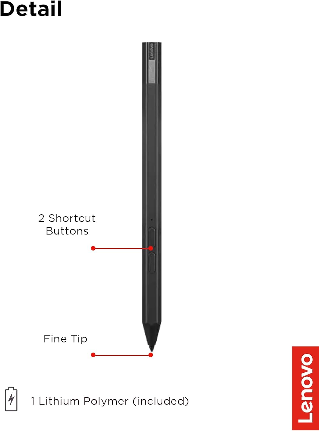 Lenovo GX81J19854 Precision Pen 2 (Laptop) USB-C Charging