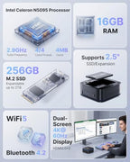 KAMRUI AK1PLUS Mini PC with Intel Celeron N5095