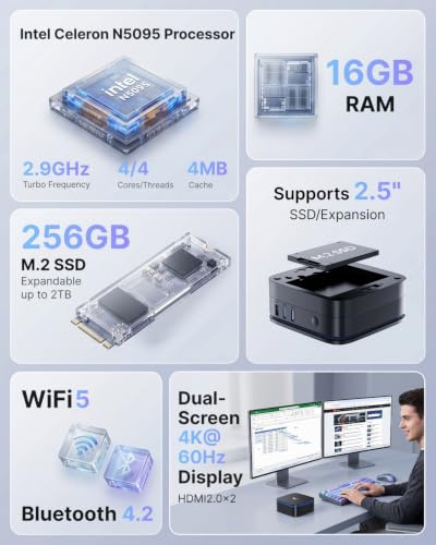 KAMRUI AK1PLUS Mini PC with Intel Celeron N5095 — main product image