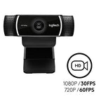 Logitech 960-001176-cr C922x Pro Stream Webcam 1080p Renewed