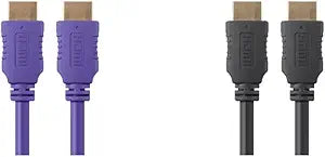 Monoprice HDMI High Speed Cable Purple & Black