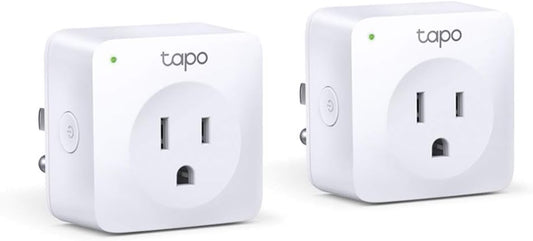 TP-Link Tapo P100 Smart Plug Mini 2-Pack: Alexa & Google Compatible