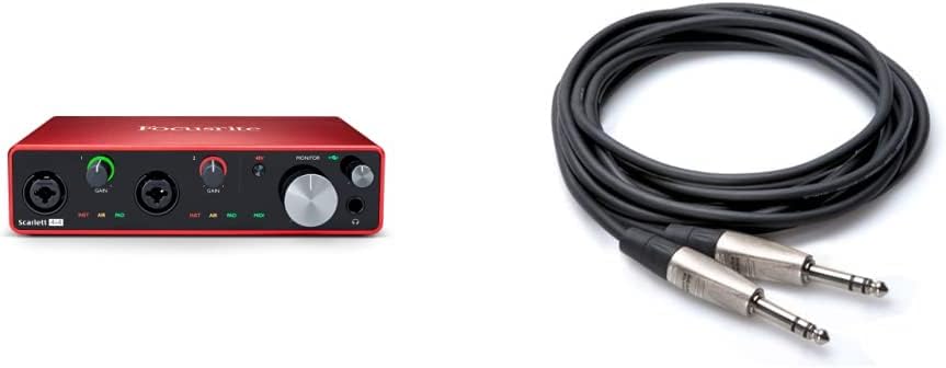 Focusrite Scarlett 4i4 3rd Gen USB Recording Interface Bundle