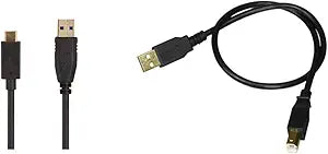 Monoprice USB Type-C to A Cable Combo - 1.5ft