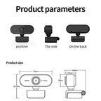 DDYYDS 1080P Plug-and-Play Webcam with Rotating Lens and Mic