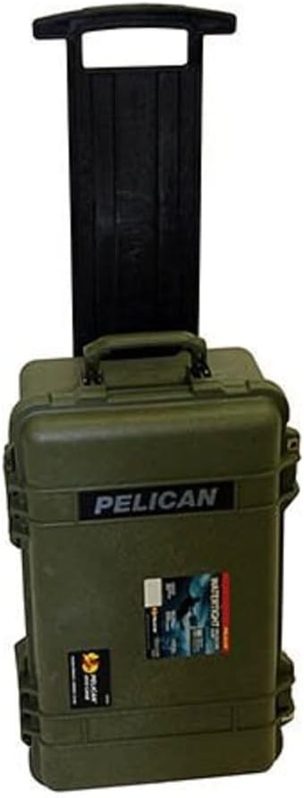 Pelican 1510NF Wheeled Carry-On Case OD Green No Foam