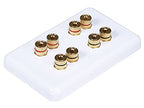 Monoprice 103642 4-Speaker Banana Binding Post Wall Plate