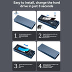 Raxmolo USB4 40Gbps Thunderbolt NVMe SSD Enclosure with Fan