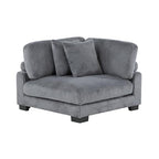 Lexicon Bathurst Gray Corduroy Corner Seat
