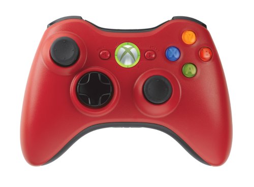 Microsoft Xbox 360 Red Wireless Controller Charge Kit (Renewed)