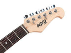 Monoprice 610370 Indio Series California Classic Solid-Body Guitar - Black