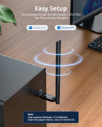 BrosTrend AX900 USB WiFi 6 and Bluetooth 5.4 Adapter