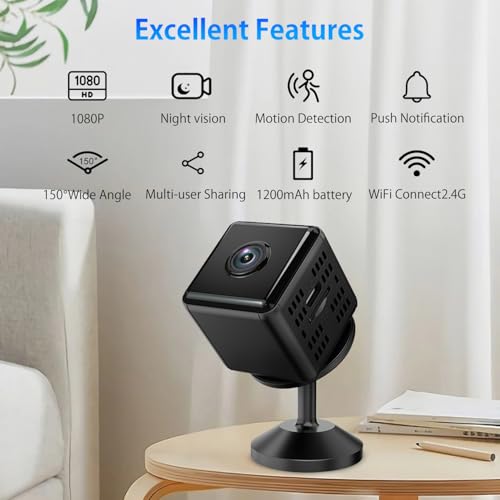 Smilephil 1080P WiFi Hidden Camera with Night Vision — main product image