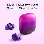 TCL SOCL500TWS Wireless Earbuds - Pumping Bass, 26H Playtime, Sunset Violet