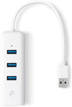 TP-Link UE330 USB 3.0 to Gigabit Ethernet Adapter with 3-Port Hub