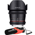 Rokinon DS10M-N 10mm Cine Lens Nikon with Microphone