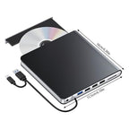 Fpbiagoq USB-C External DVD Drive with Card Reader and USB Hub
