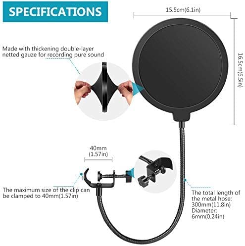 Neewer B00ACFAULC Professional Microphone Pop Filter Shield