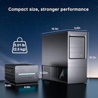Kinupute Mini Gaming PC with Core i5-12400F and RTX 4060 Ti