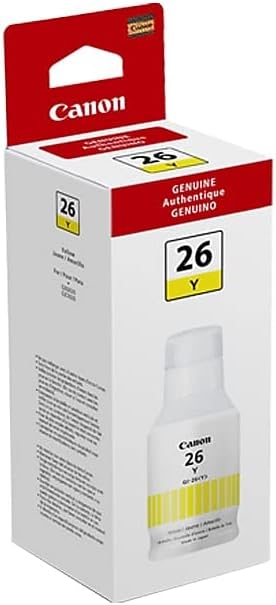 Canon GI-26 Yellow Ink Bottle for GX7020/GX6020 Printers