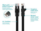 Monoprice 102125 1FT Cat5e UTP Ethernet Cable - Black