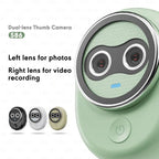 Truely Dual-Lens Mini Thumb Action Camera with 4K Touchscreen