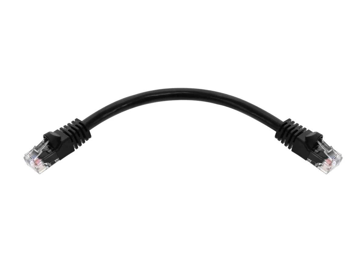 Monoprice 104974 0.5FT Cat5e 350MHz UTP Ethernet Cable Black