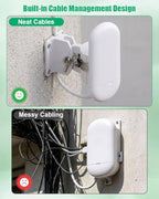 PUWJNV Adjustable Outdoor Antenna Wall Mount Bracket with Cable Tray