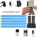 LICAEVEY 6500mAh Video Doorbell Replacement Battery with Charger