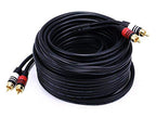 Monoprice 102866 Premium RCA Audio Cable 25ft Black