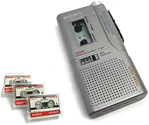 Sony M-530V Microcassette Recorder + 3 Tapes Refurbished