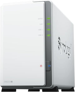 Synology DS223j 2-Bay NAS 8TB Bundle - 2x4TB IronWolf Drives