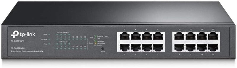 TP-Link TL-SG1016PE 16-Port Gigabit PoE+ Easy Smart Switch — main product image