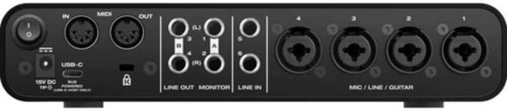 MOTU M6 Desktop 6x4 USB-C Audio-MIDI Interface Bundle