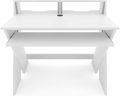 Glorious AMS-SOUND-DESK-COM-WHT Compact Studio Workstation - White