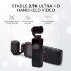 Fockety 2.7K Vlogging Camera with WiFi and Image Stabilization