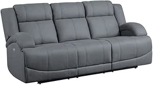 Lexicon Camryn Power Reclining Sofa Graphite Blue