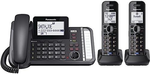 Panasonic KX-TG9582B 2-Line Corded/Cordless Phone System