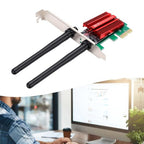 ciciglow Dual-Band 600Mbps PCIe WiFi Adapter for Desktops