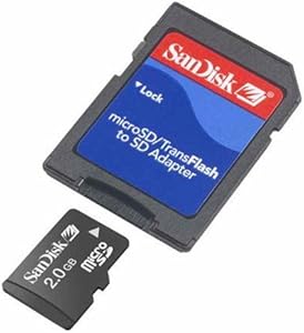 SanDisk SDSDQ-2048-A10M 2GB MicroSD TransFlash Memory Card