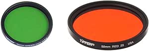 Tiffen 58mm #11 Green & #25 Red Filter Set