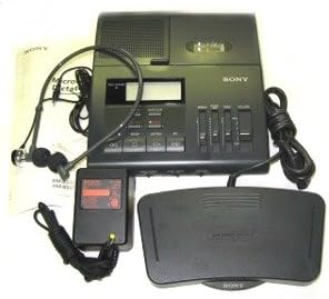 Sony DI-SON-BM850T-RB Microcassette Transcriber Foot Pedal Headset