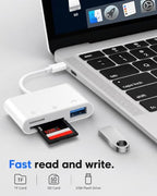 Generic 3-in-1 USB-C SD and MicroSD Card Reader