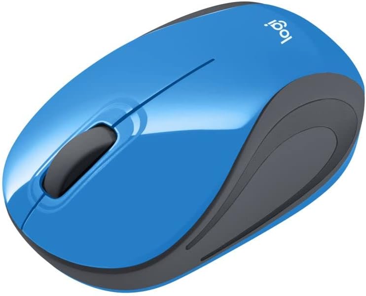 Logitech 910-002728 M187 Blue Wireless Mini Mouse Portable