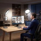 Bloveouphe 10-Inch Desktop Ring Light with Adjustable Stand