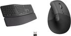 Logitech ERGO K860 Ergonomic Wireless Keyboard and Lift Mouse Combo