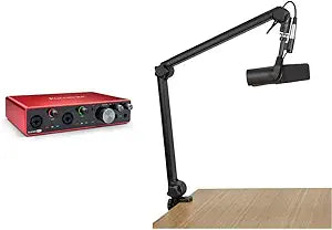 Focusrite Scarlett 8i6 (3rd Gen) USB Interface Mic Stand Bundle